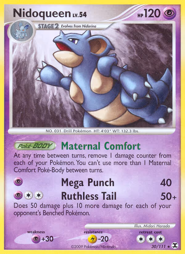 Nidoqueen 30/111 Pokemon card
