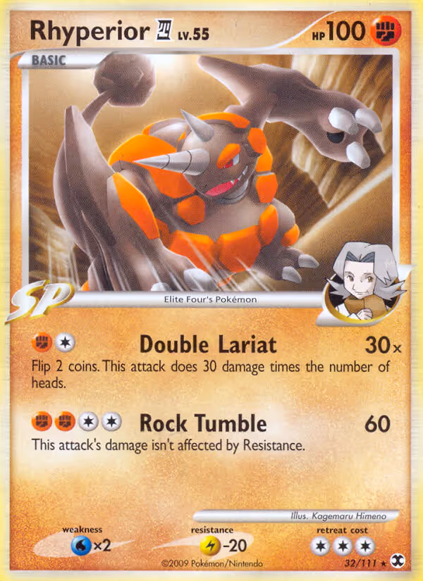 Rhyperior 4 32/111 Pokemon card