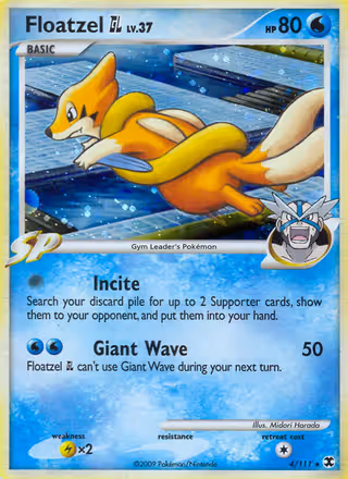 Floatzel GL 4/111 Pokemon card