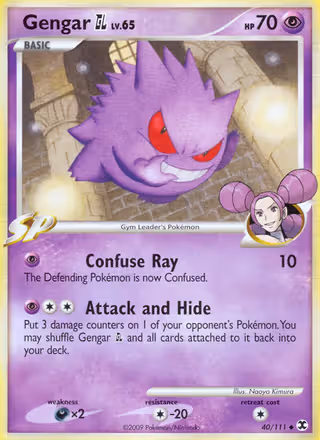 Gengar GL 40/111 Pokemon card