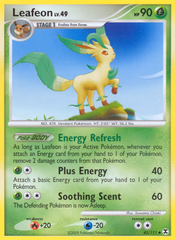 Leafeon 45/111 Pokemon card