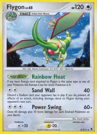 Flygon 5/111 Pokemon card