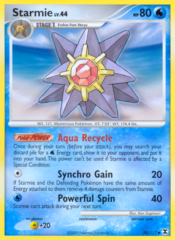Starmie 50/111 Pokemon card