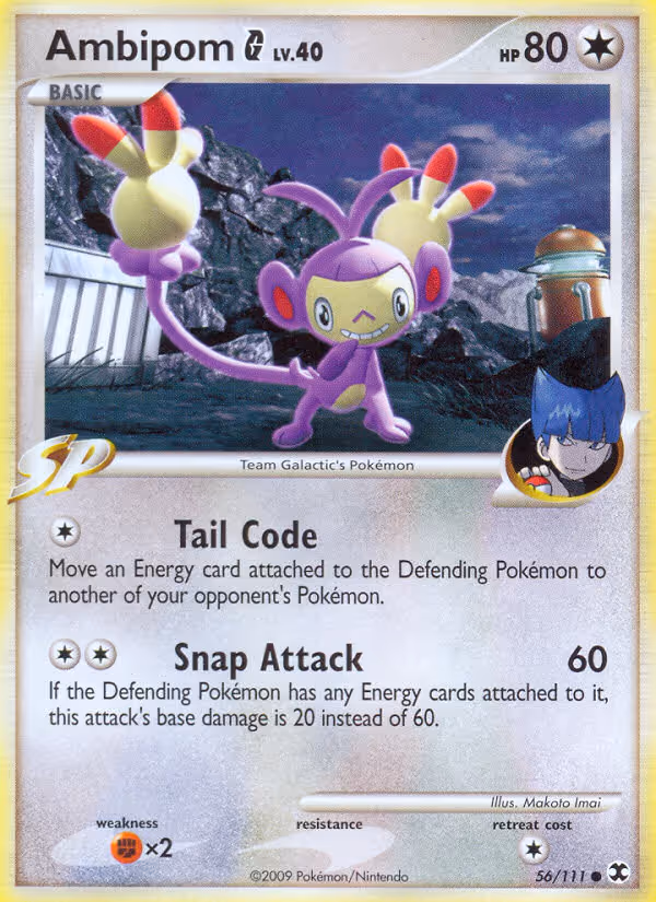 Ambipom G 56/111 Pokemon card