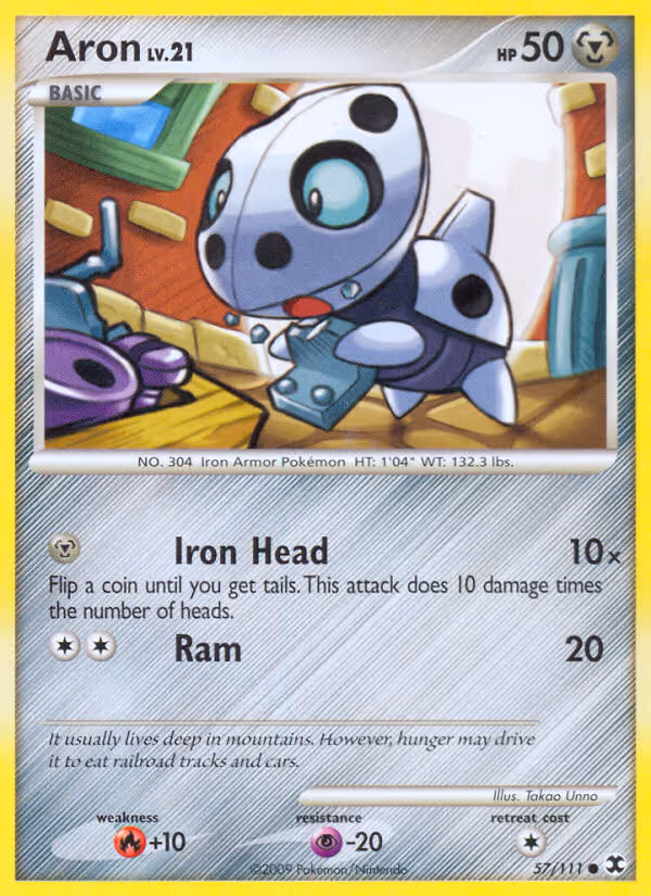 Aron 57/111 Pokemon card