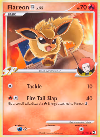 Flareon E4 60/111 Pokemon card