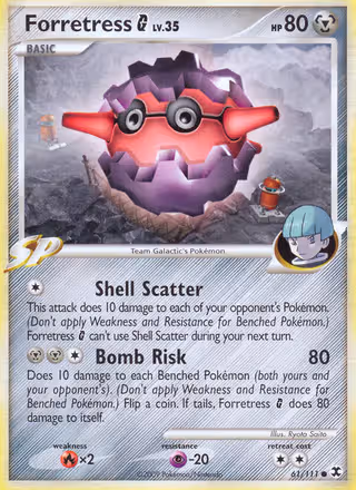 Forretress G 61/111 Pokemon card