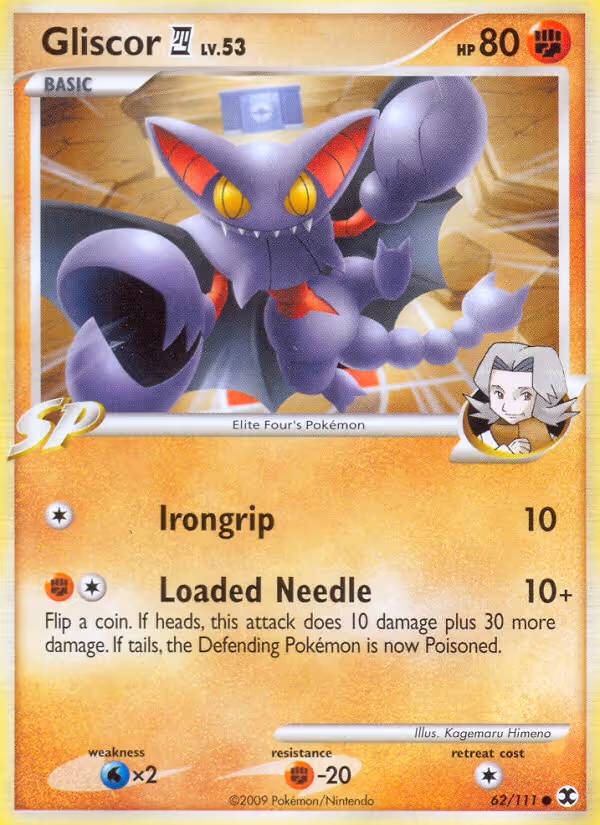 Gliscor 4 62/111 Pokemon card