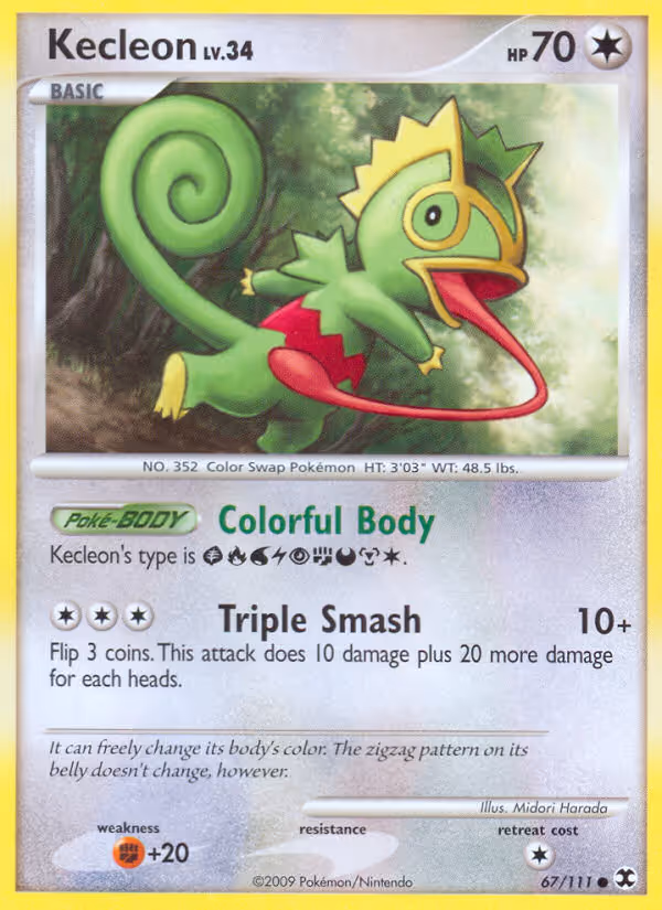 Kecleon 67/111 Pokemon card