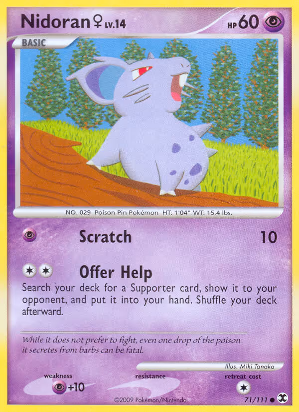 Nidoran♀ 71/111 Pokemon card