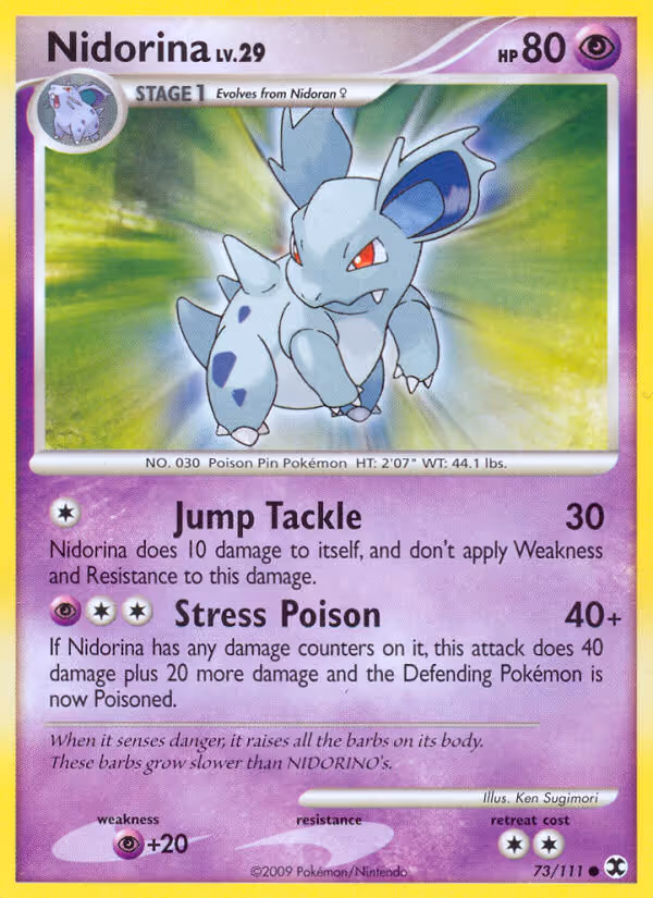 Nidorina 73/111 Pokemon card