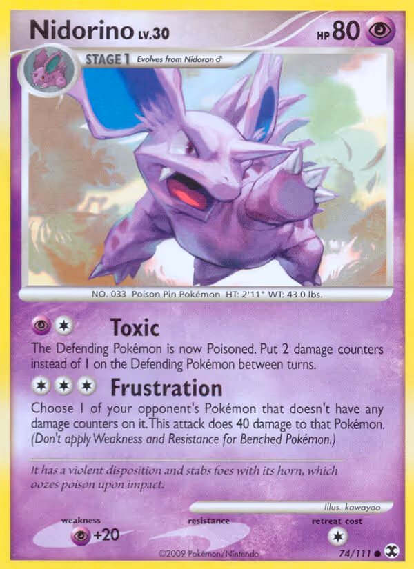 Nidorino 74/111 Pokemon card