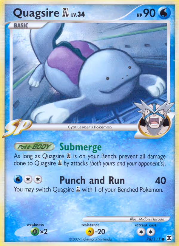 Quagsire GL 76/111 Pokemon card