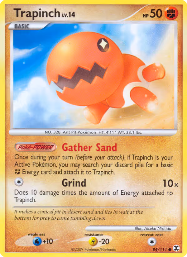 Trapinch 84/111 Pokemon card