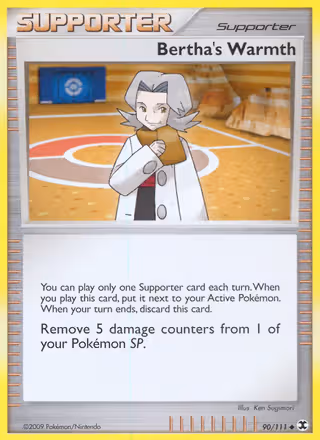 Bertha's Warmth 90/111 Pokemon card