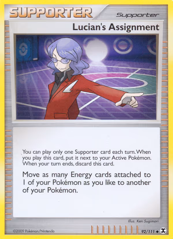 Lucian's Assignment 92/111 Pokemon card