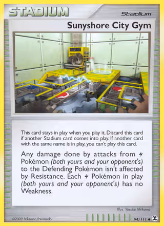 Sunyshore City Gym 94/111 Pokemon card