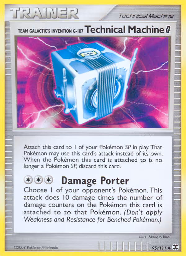 Team Galactic's Invention G-107 Technical Machine 95/111 Pokemon card