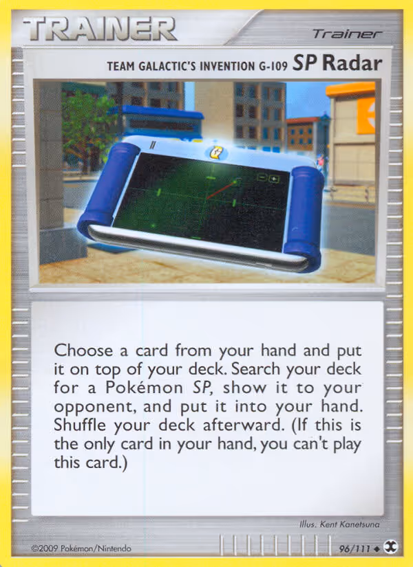 Team Galactic's Invention G-109 SP Radar 96/111 Pokemon card