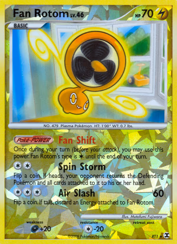 Fan Rotom RT1 Pokemon card