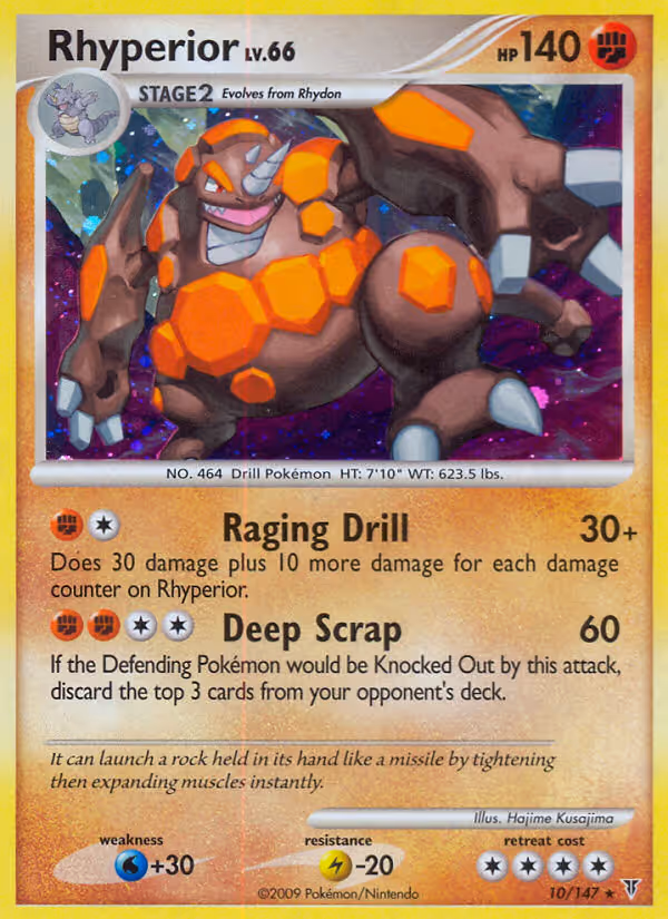 Rhyperior 10/147 Pokemon card