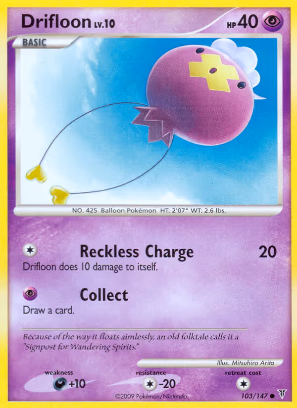 Drifloon 103/147 Pokemon card