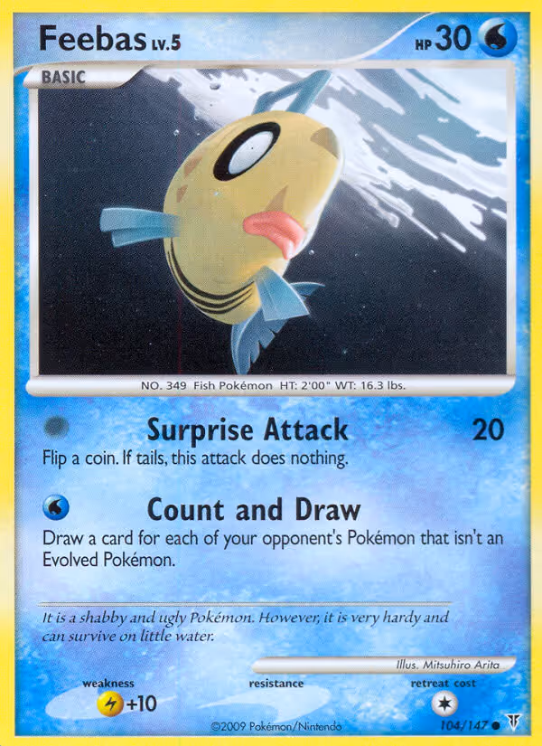 Feebas 104/147 Pokemon card