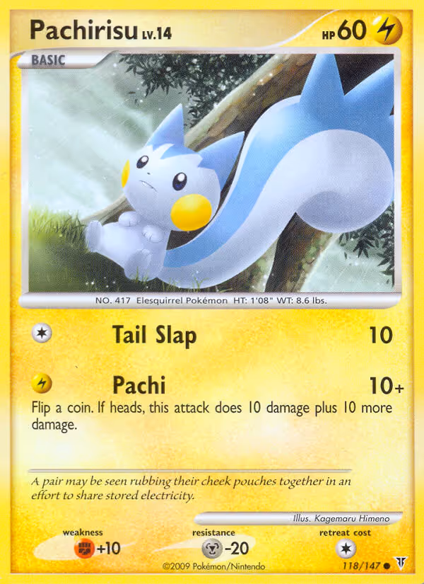 Pachirisu 118/147 Pokemon card