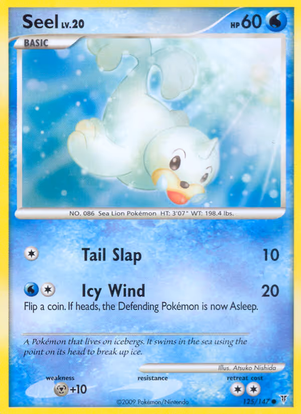 Seel 125/147 Pokemon card