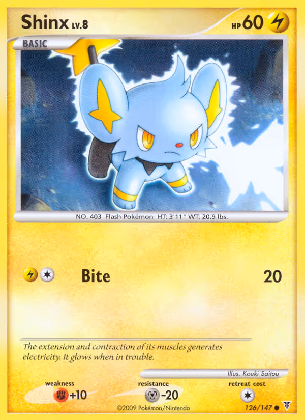 Shinx 126/147 Pokemon card