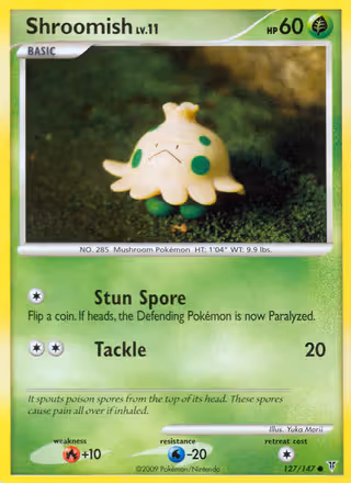 Shroomish 127/147 Pokemon card