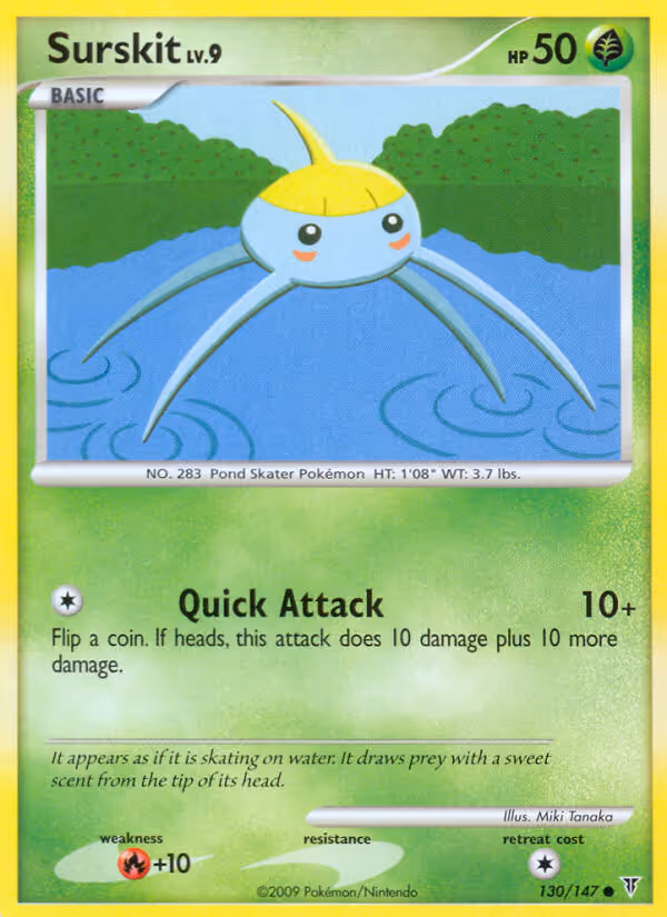 Surskit 130/147 Pokemon card