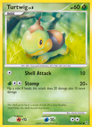 Turtwig 131/147 Pokemon card