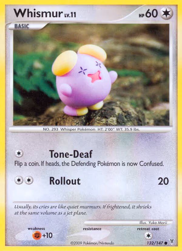 Whismur 132/147 Pokemon card