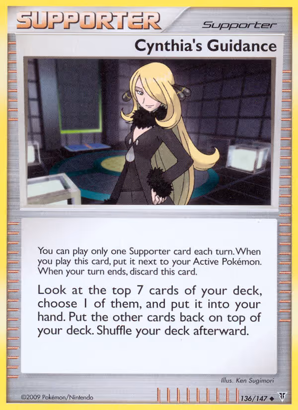 Cynthia's Guidance 136/147 Pokemon card