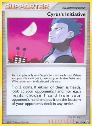Cyrus's Initiative 137/147 Pokemon card