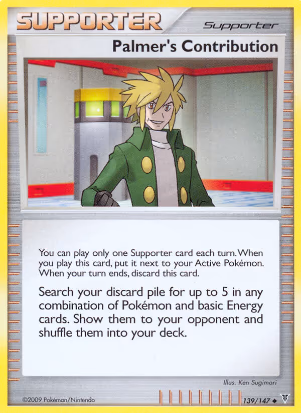 Palmer's Contribution 139/147 Pokemon card