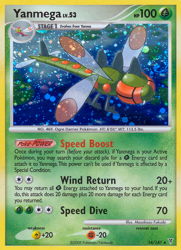 Yanmega 14/147 Pokemon card