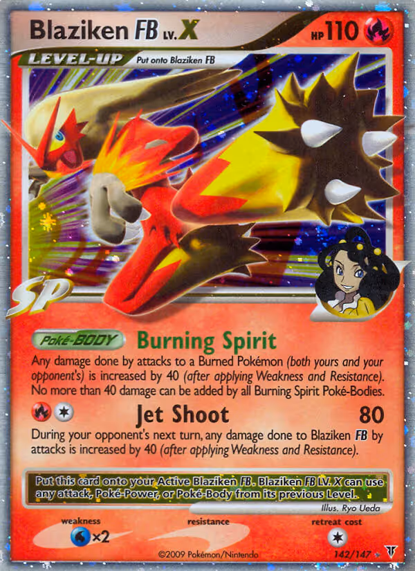 Blaziken FB 142/147 Pokemon card