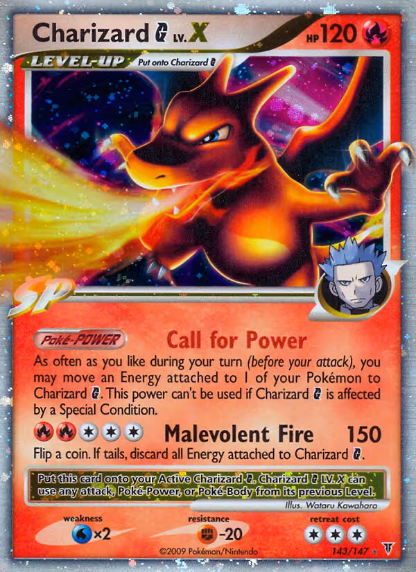 Charizard G 143/147 Pokemon card