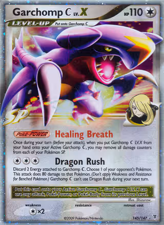 Garchomp C LV.X 145/147 Pokemon card