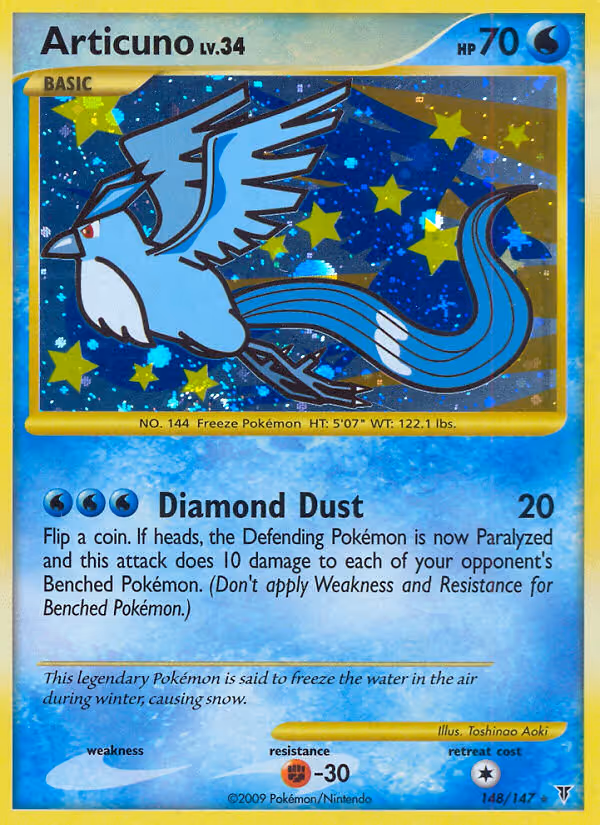 Articuno 148/147 Pokemon card