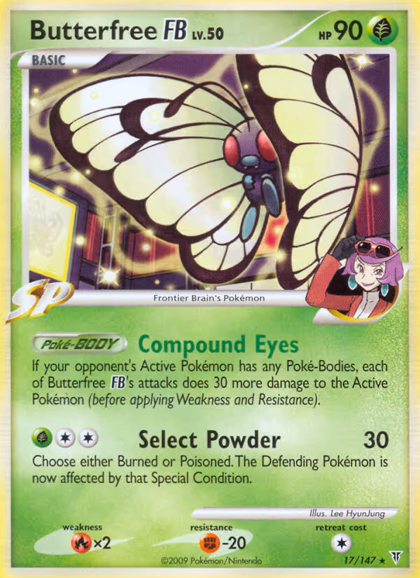 Butterfree FB 17/147 Pokemon card