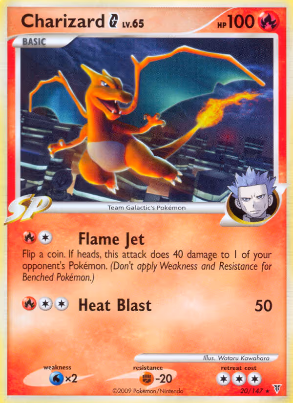 Charizard G 20/147 Pokemon card