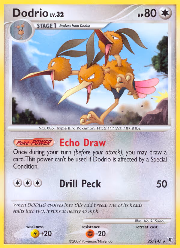Dodrio 25/147 Pokemon card