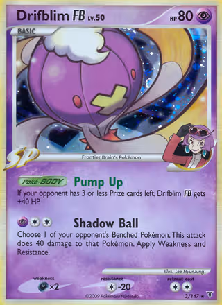 Drifblim FB 3/147 Pokemon card