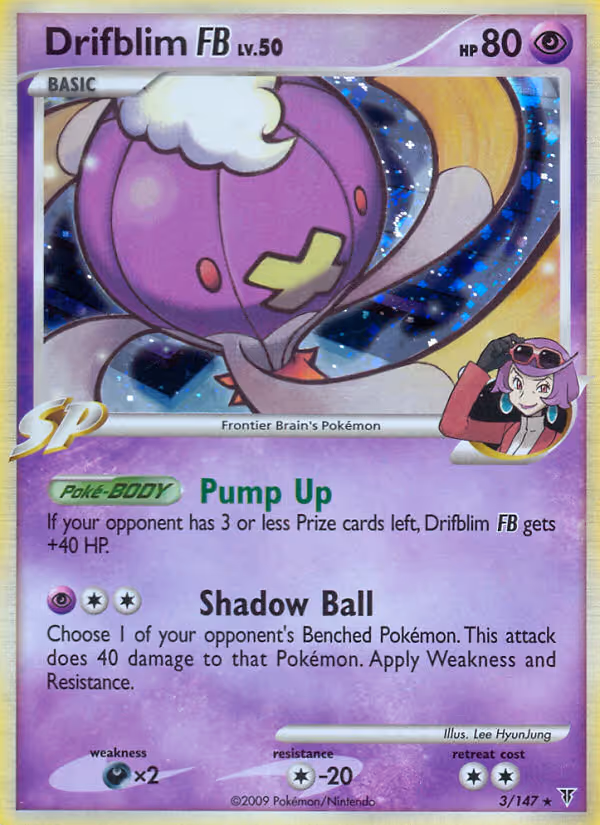 Drifblim FB 3/147 Pokemon card