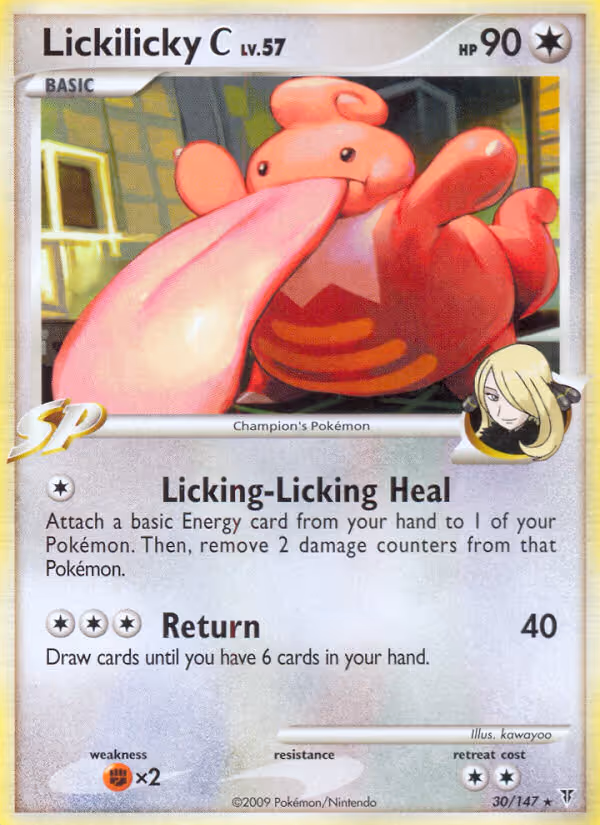 Lickilicky C 30/147 Pokemon card