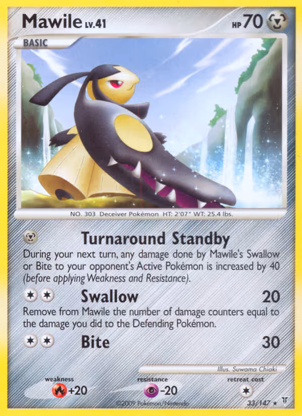 Mawile 33/147 Pokemon card