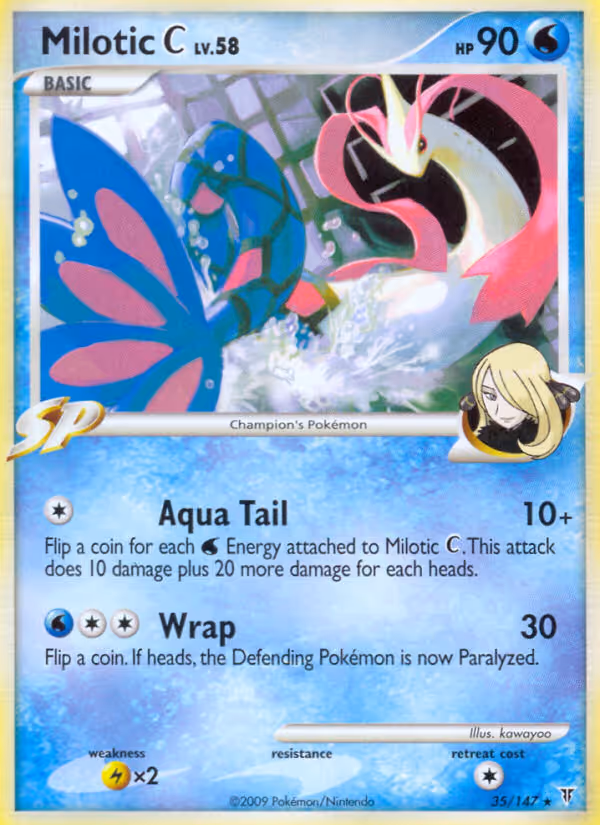 Milotic C 35/147 Pokemon card